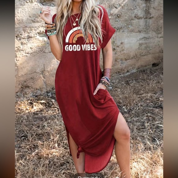 Dresses & Skirts - Nwt Good Vibes casual maxi dress!